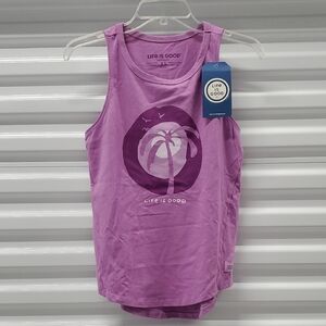 Life Is Good Purple Tank Top